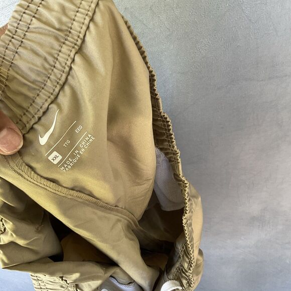 Nike Men’s Canvas Shorts Beige XXL Stretch Michigan State Spartans Swoosh MSU - Picture 3 of 11